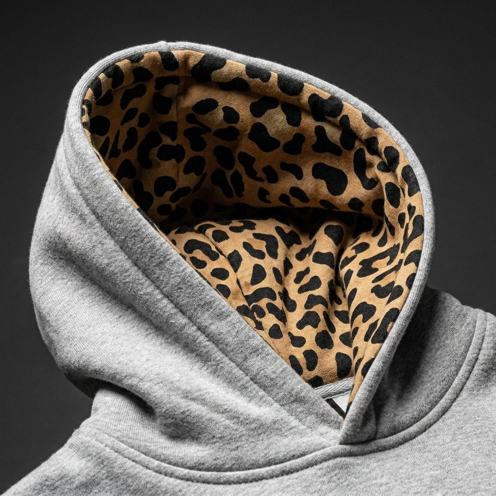Doublure léopard de la capuche NUVORI
