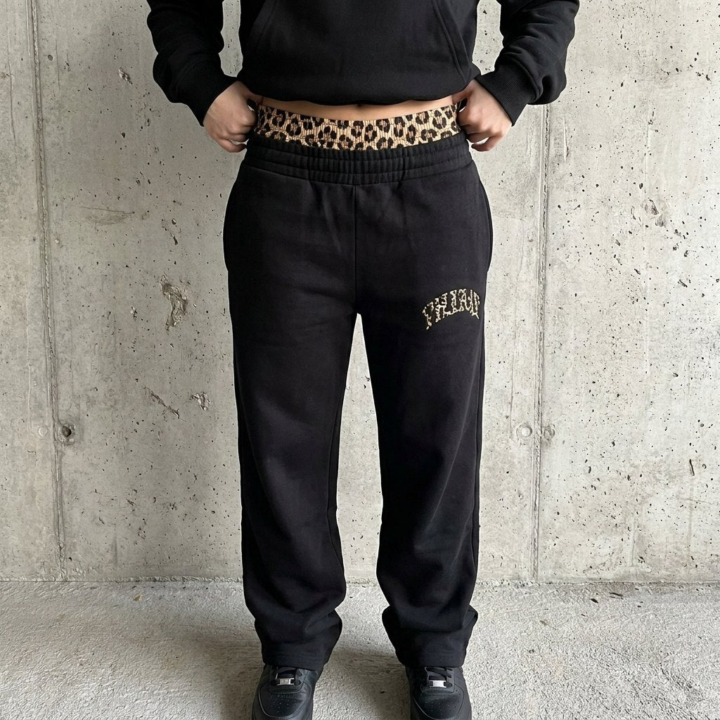 Ceinture léopard du jogging NUVORI noir