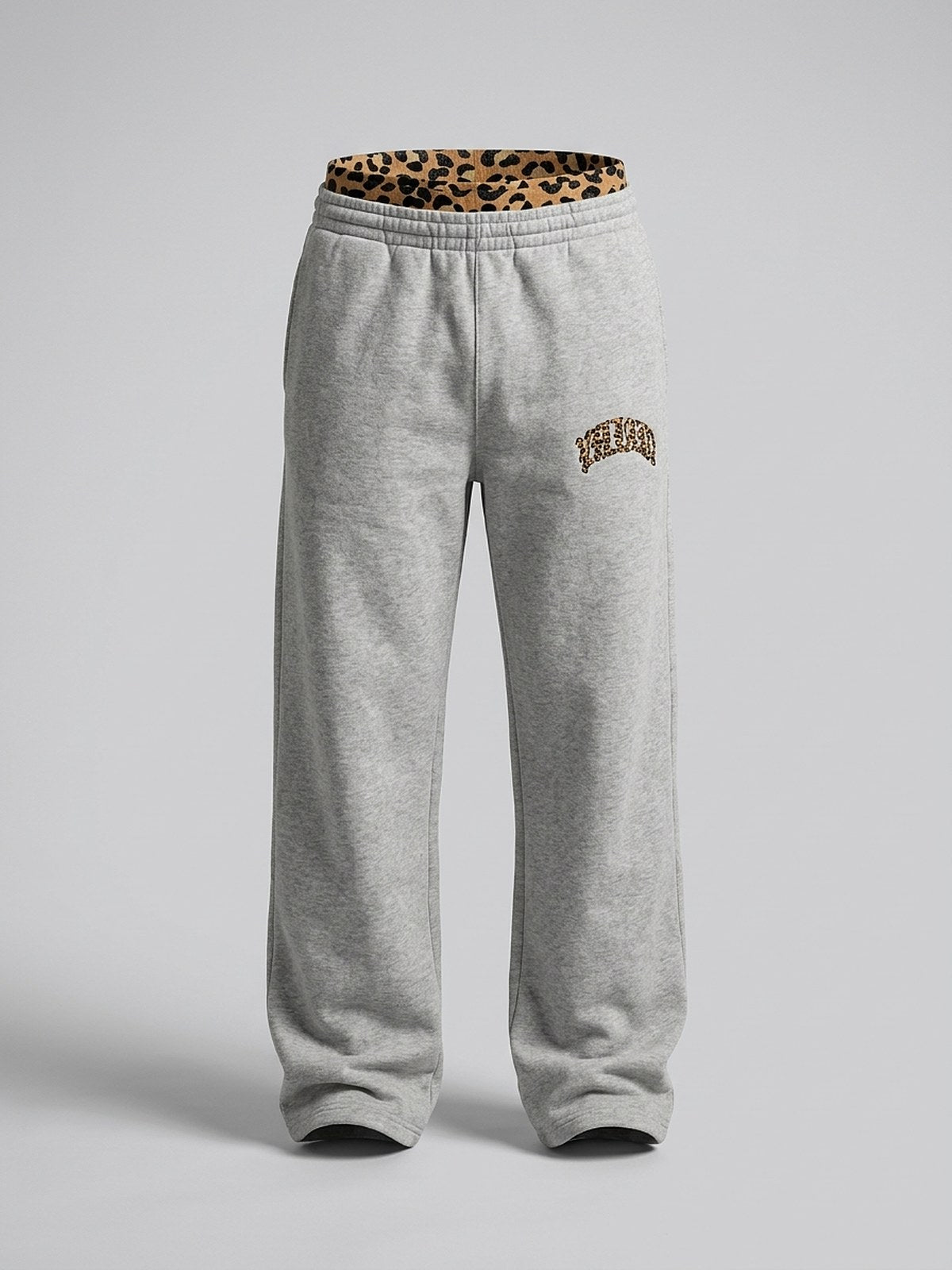 NUVORI set heather grey — joggers only, front packshot